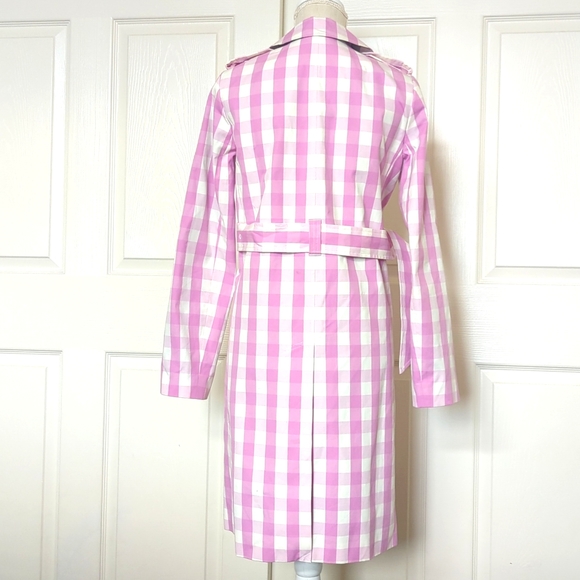 J.Crew Icon Oversize Gingham Trench Coat - Picture 8 of 10